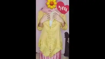Kebaya Hijab Pink Sange WOT Maut Lumer Asyik HD